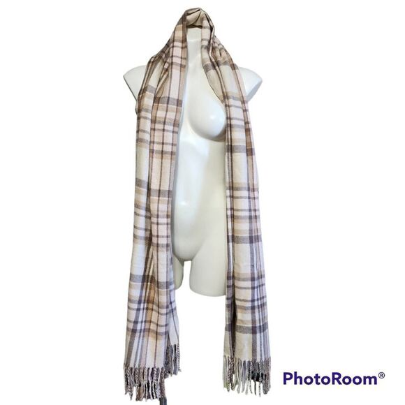 Banana Republic plaid scarf / wrap - Picture 2 of 3